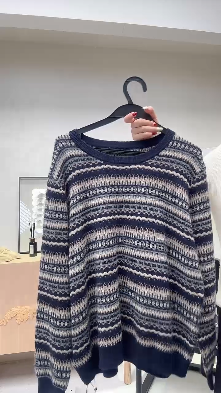 费尔岛条纹羊毛上衣