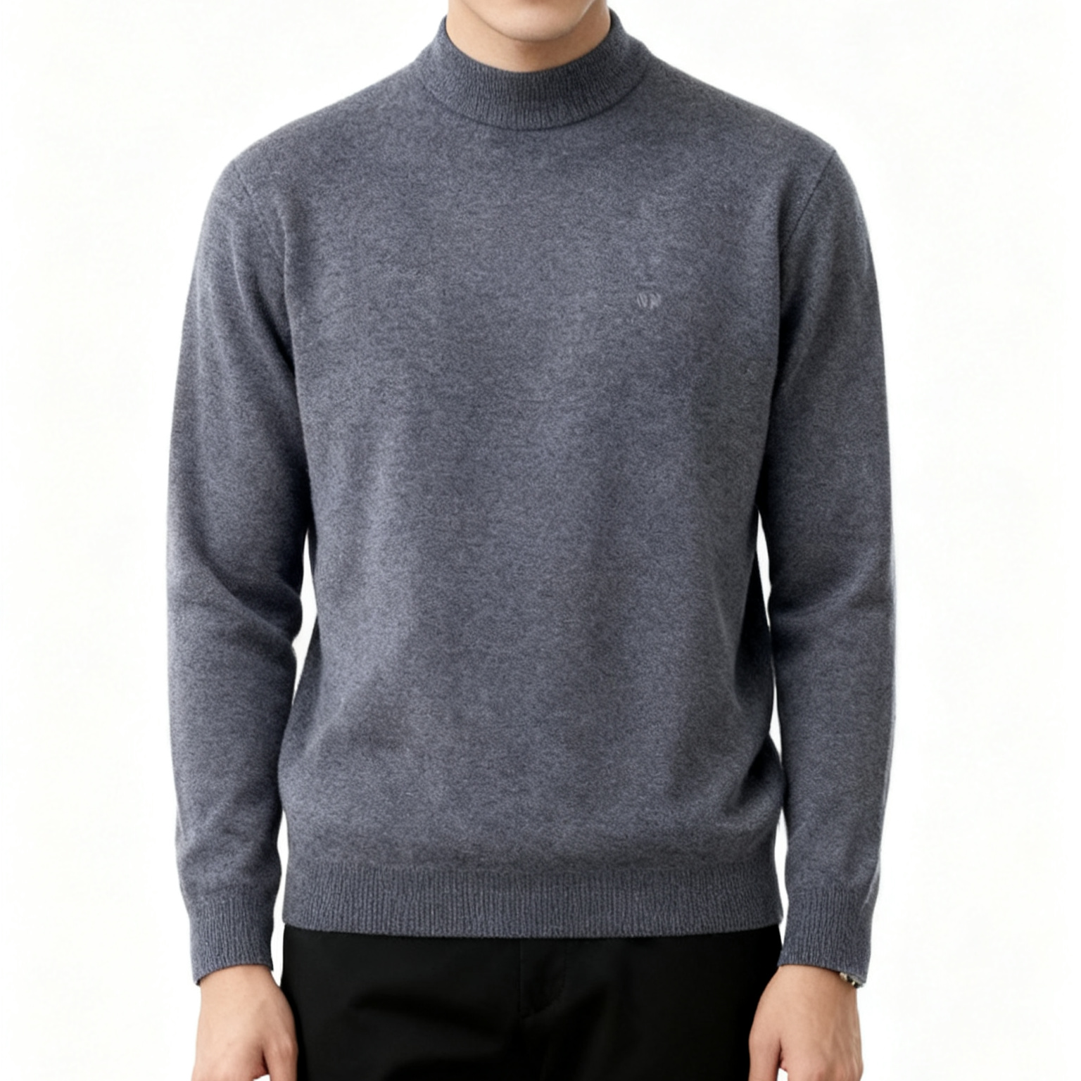 【ya家】8884翻领常规款圆领男士浮雕衫休闲保暖毛衣男装