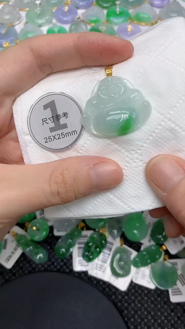 颈饰18K金镶嵌翡翠11111111