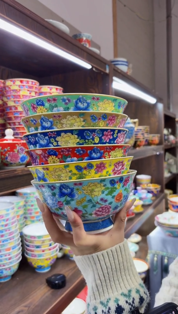 珐琅6英寸面碗6个专场福利