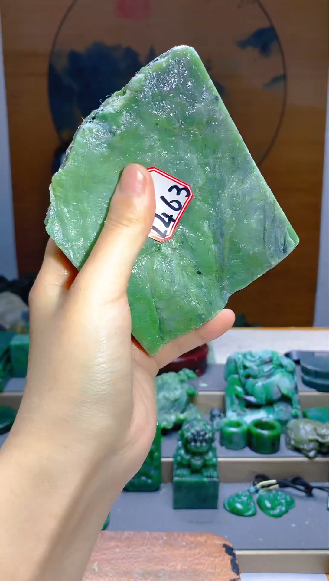 【闪购商品】和田玉（碧玉）珠宝半成品未镶嵌1