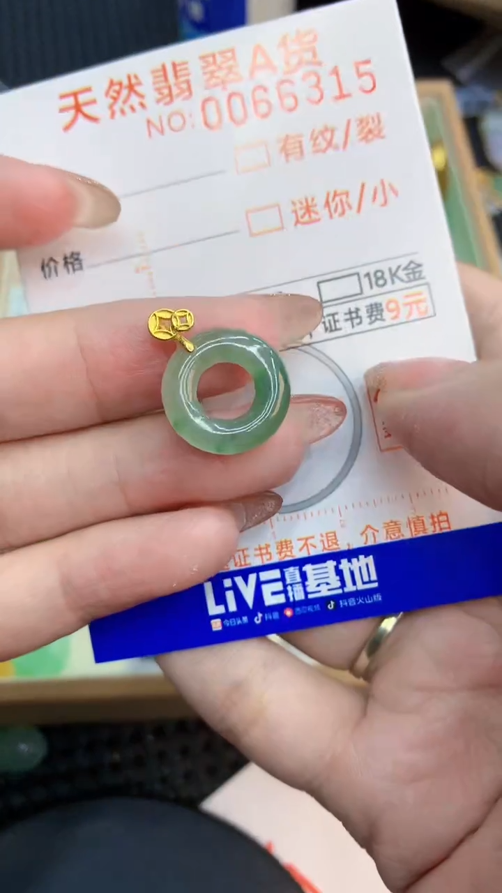 翡翠未镶嵌颈饰            8