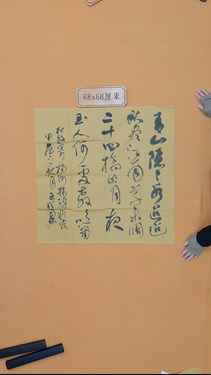 书法王裕霖  青海理S   68*68cm