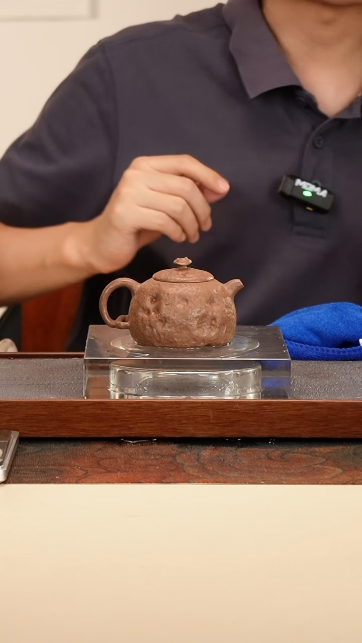 茶壶紫砂供春壶老段泥150cc内推孔