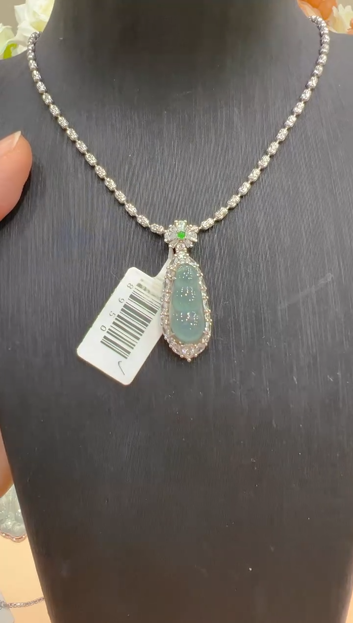 翡翠银S925镶嵌吊坠(不含链)多样性团购发一件（不含链）