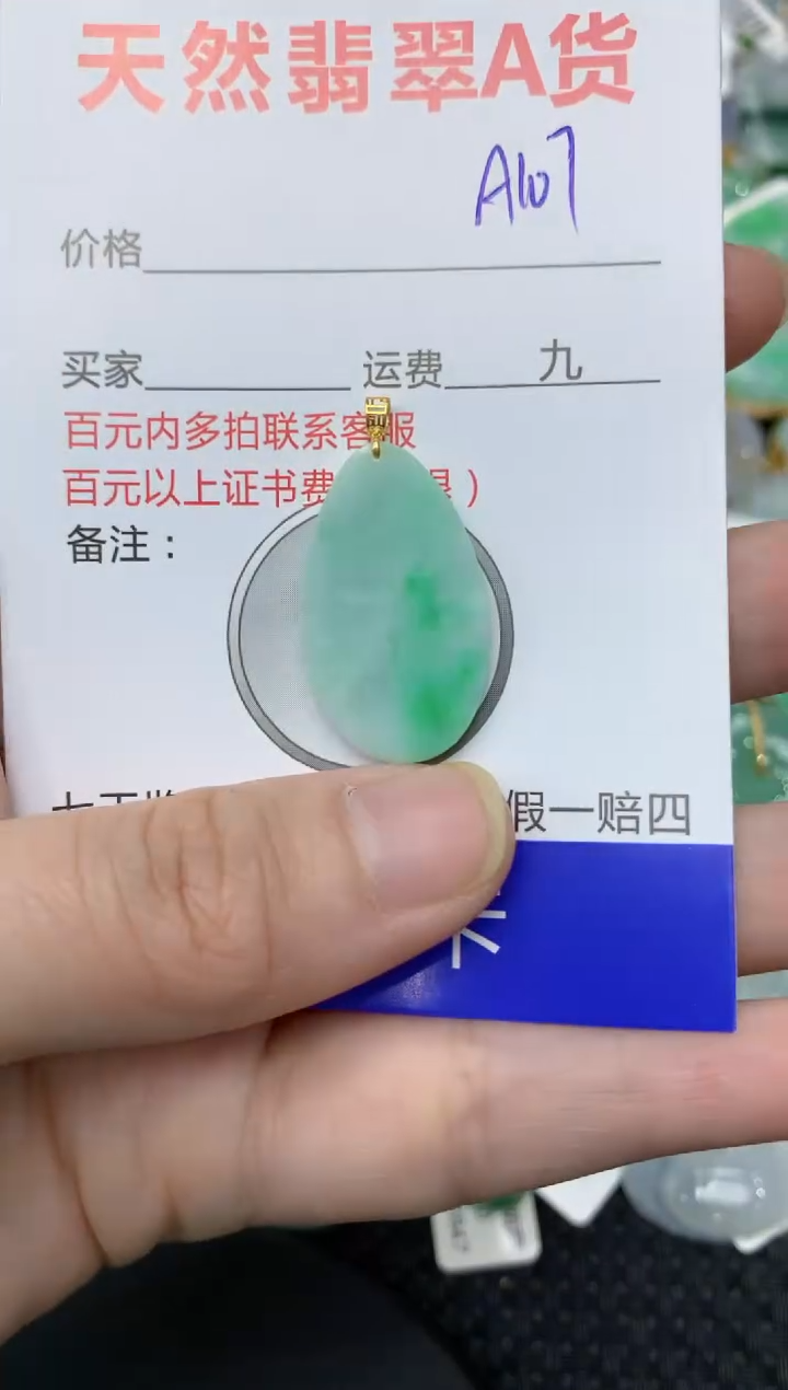 【闪购商品】翡翠颈饰18K金镶嵌1111111111