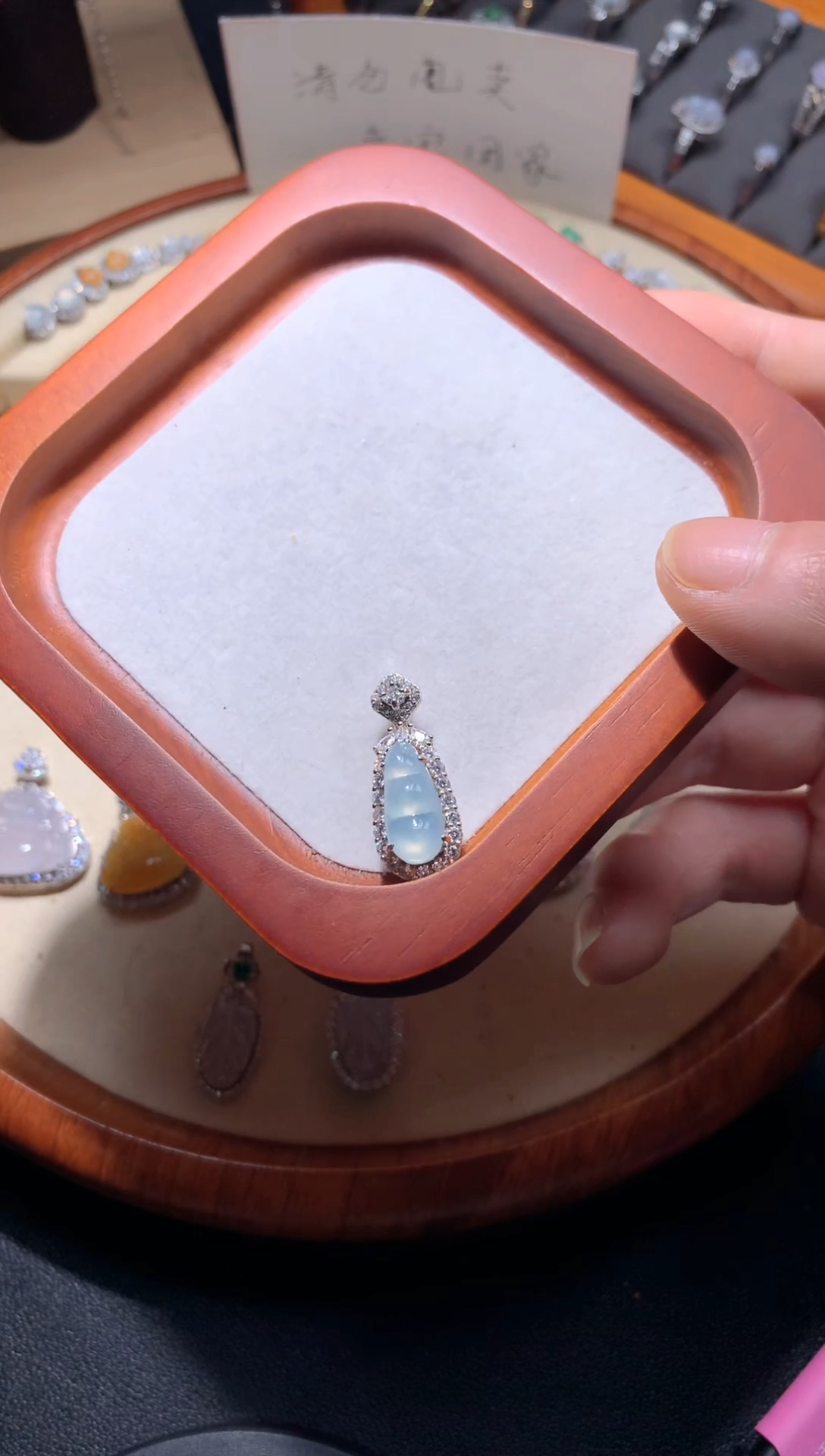 【闪购商品】翡翠吊坠(不含链)银S925镶嵌天*****