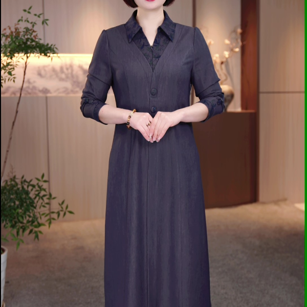 大码女装连衣裙春夏新款遮肉显瘦加肥加大款显瘦高级感时尚简约