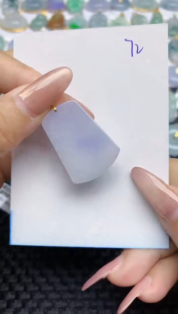 【闪购商品】翡翠颈饰18K金镶嵌天然A货翡翠 72