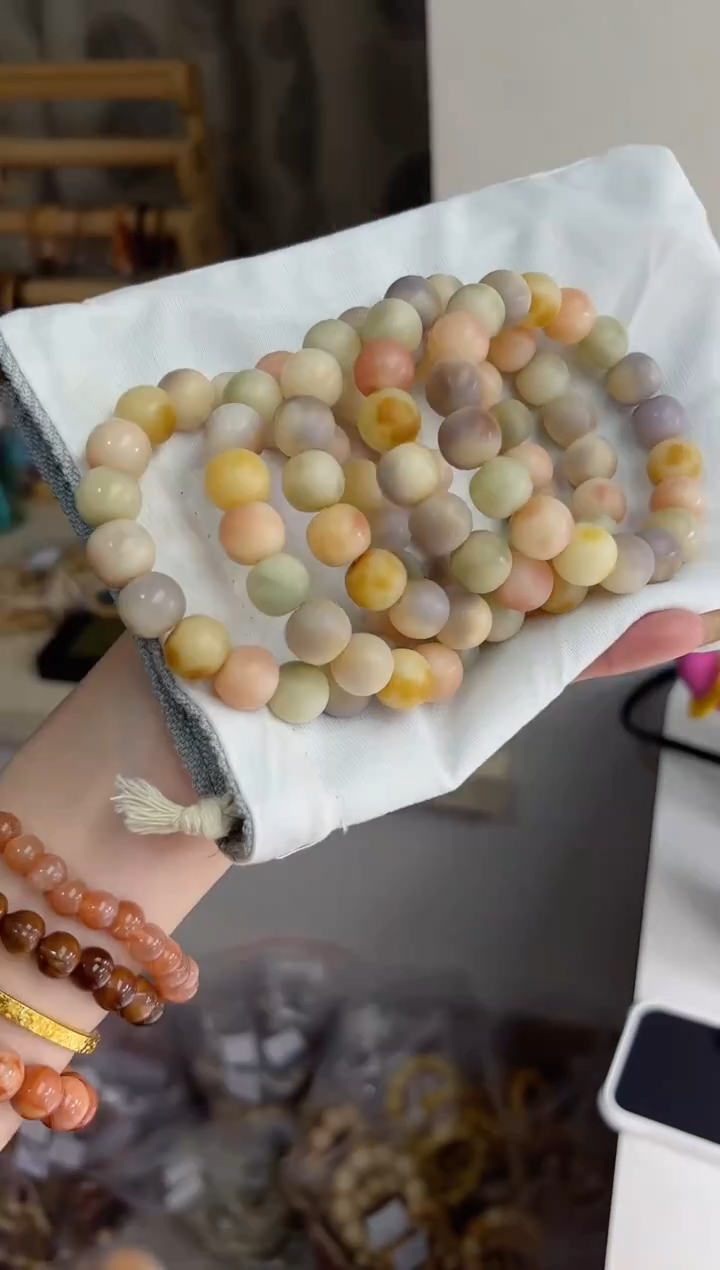 手串菩提根/象牙果沐i05花海干磨苹果11*13mm手串