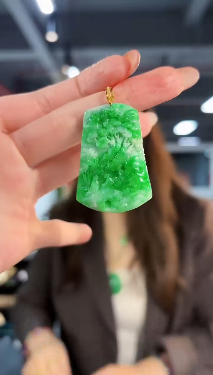 【闪购商品】翡翠颈饰未镶嵌缅料A货/支持复检/一件