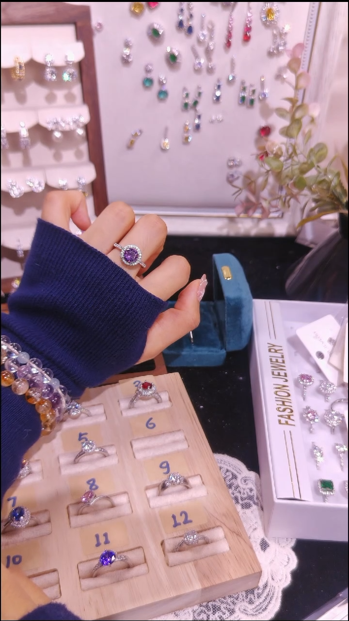 合金无紫色戒指 