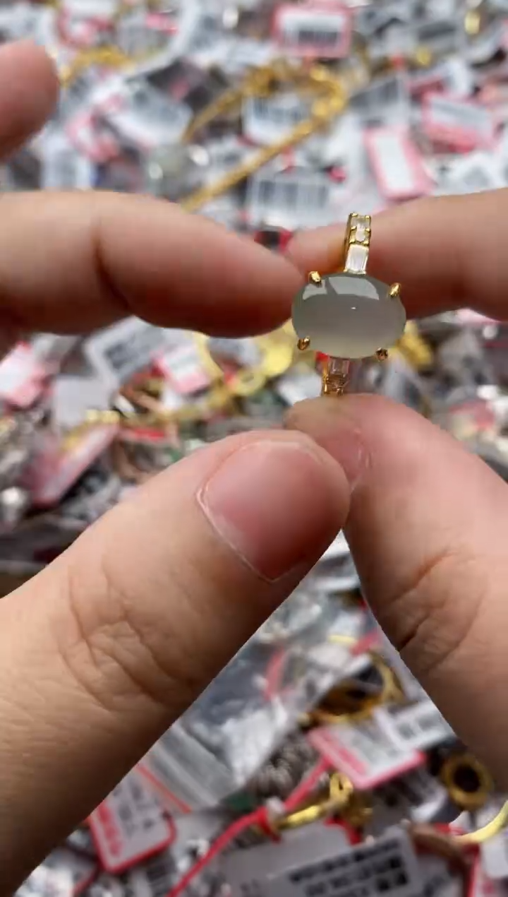 【闪购商品】翡翠戒指银S925镶嵌44444---1