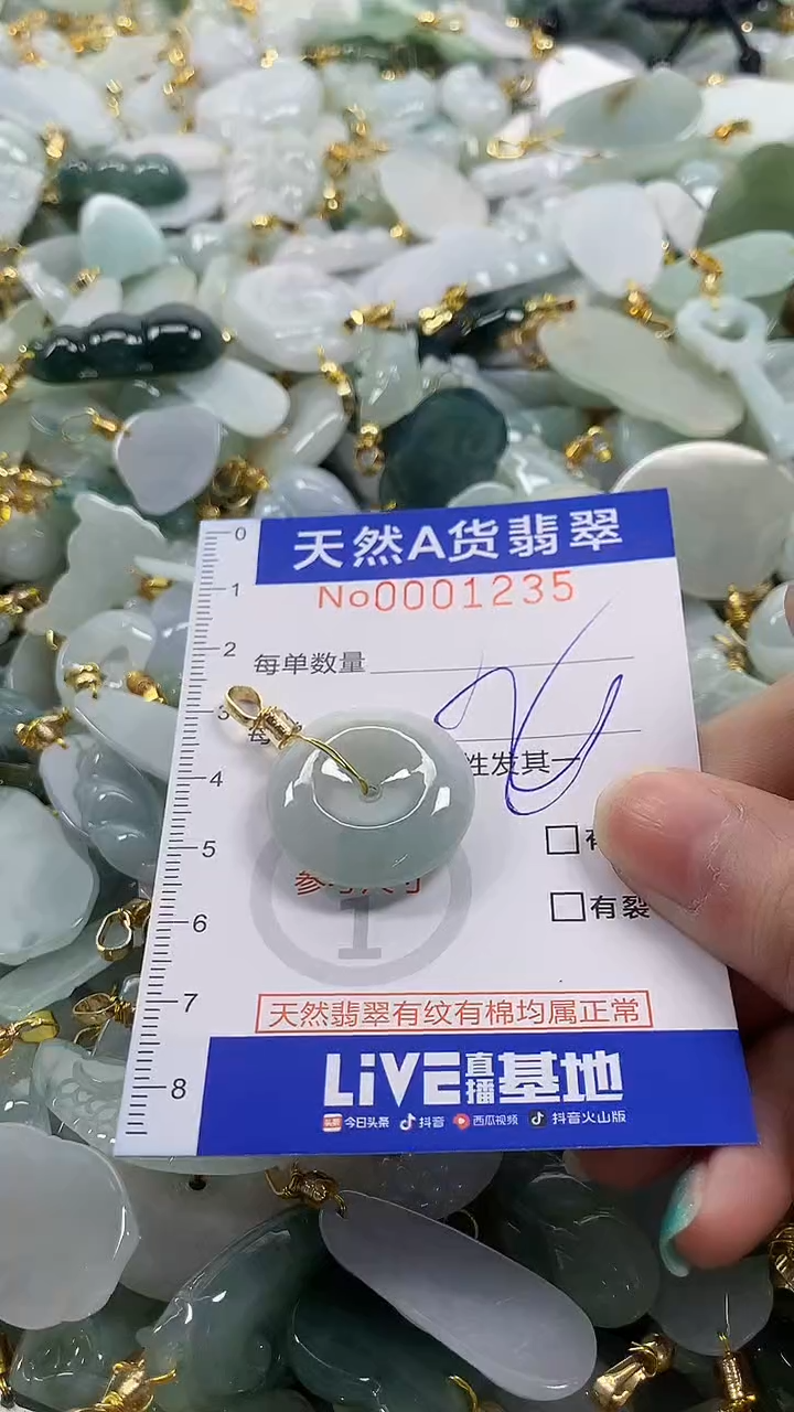 颈饰未镶嵌翡翠纯天然a货翡翠