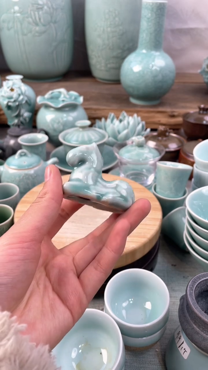 【闪购商品】特价 微瑕 慧仙青瓷