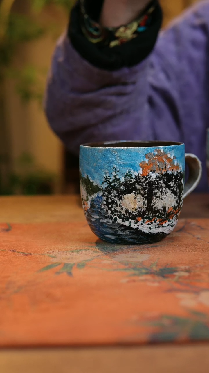 【闪购商品】瓷片1909景德镇手工手绘釉下彩高温瓷