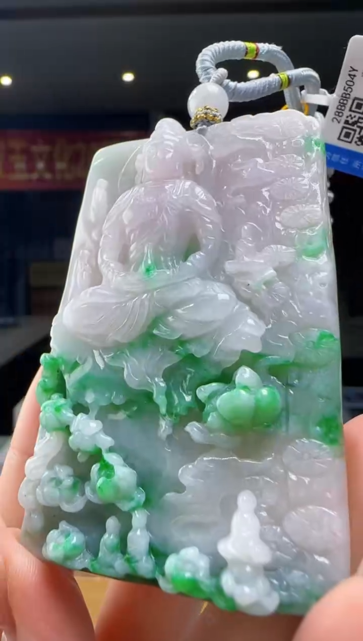 翡翠未镶嵌颈饰YJ@@960Q3J17448