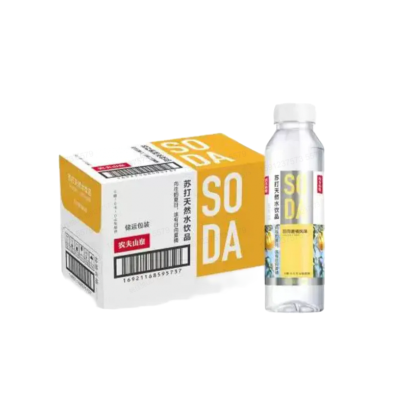 农夫山泉苏打天然水饮品日向夏橘风味410ml×15瓶