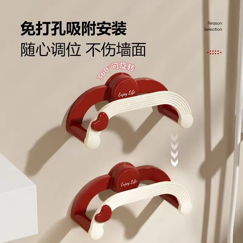 吸盘伸缩脸盆架卫生间放盆神器新款可爱卡通壁挂厨房砧板支架X