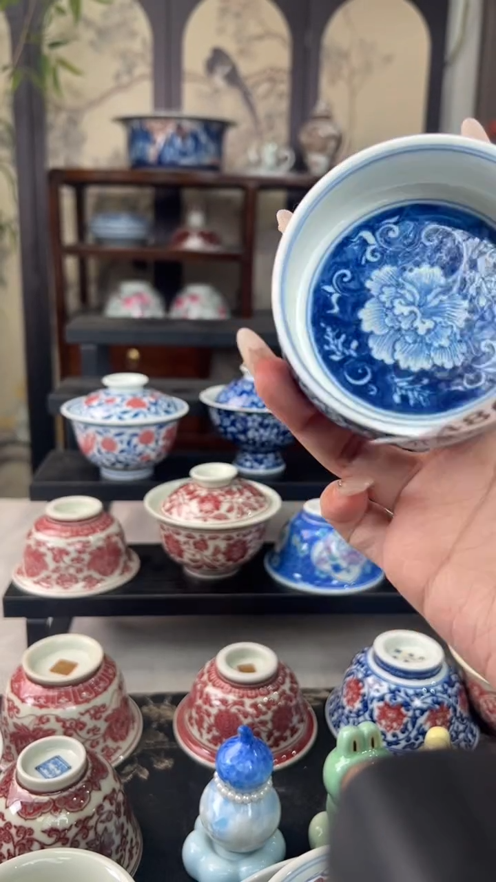 瓷片景德镇毛仔柴窑杯