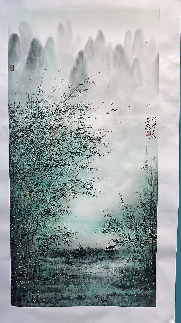 国画画都展厅明德老师国画作品21