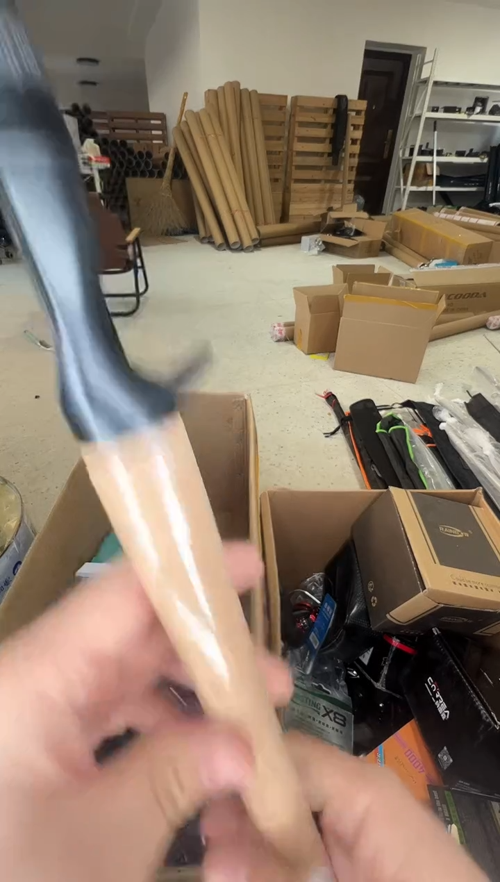 黄色cf枪柄路亚竿