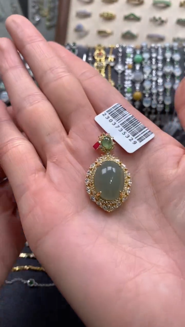 【闪购商品】翡翠戒指银S925镶嵌11111--1