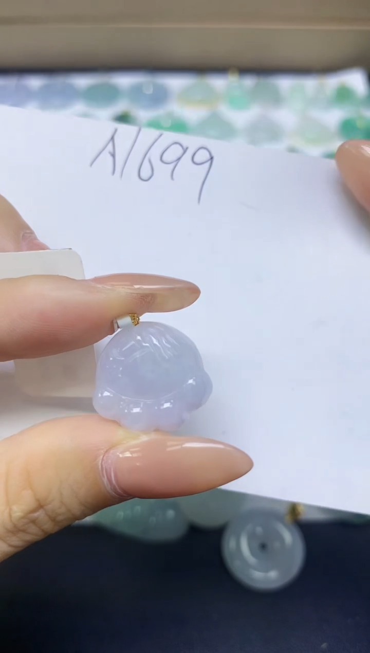 颈饰未镶嵌翡翠天然缅甸A货翡翠百元以上9元证书费自理