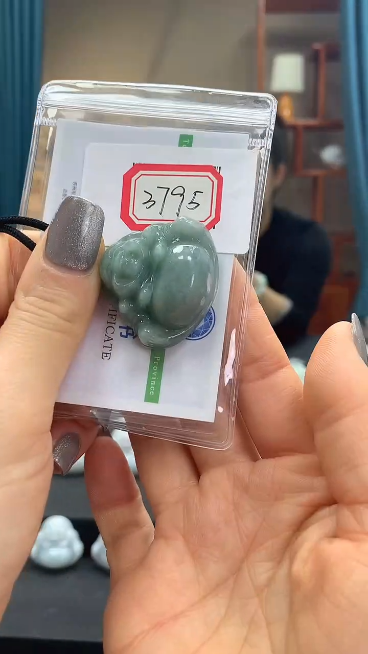 颈饰未镶嵌翡翠佛公3795