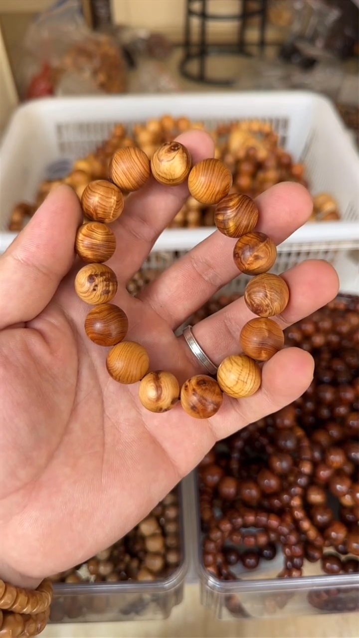 柏木（崖柏）手串/手链沃特麦冷【老雷开料】太行崖柏1.5