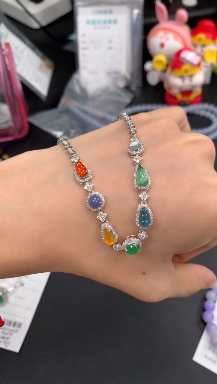 定制翡翠18K金镶嵌模式推广期48小时鉴赏期