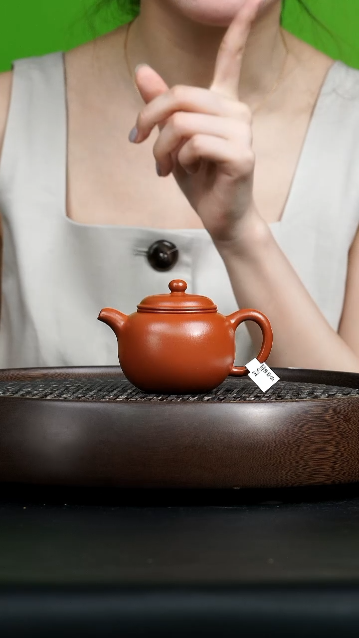 茶壶紫砂0713早场直播半古斋朱泥 匏尊