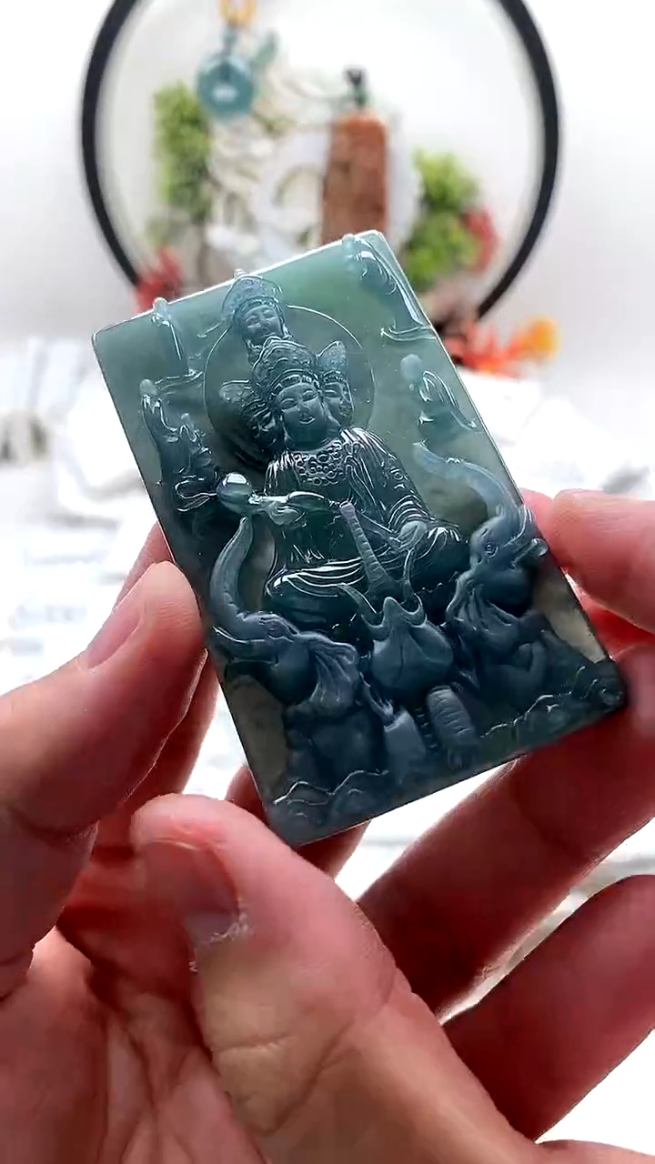 颈饰未镶嵌翡翠普贤