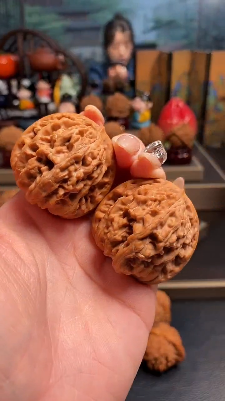 【闪购商品】文玩核桃把件H 845霞云岭41尺