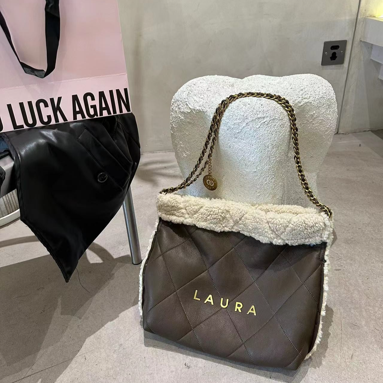 BSS-VAZSLVE/原创设计SD-3283-中古咖 春季新款轻奢小包