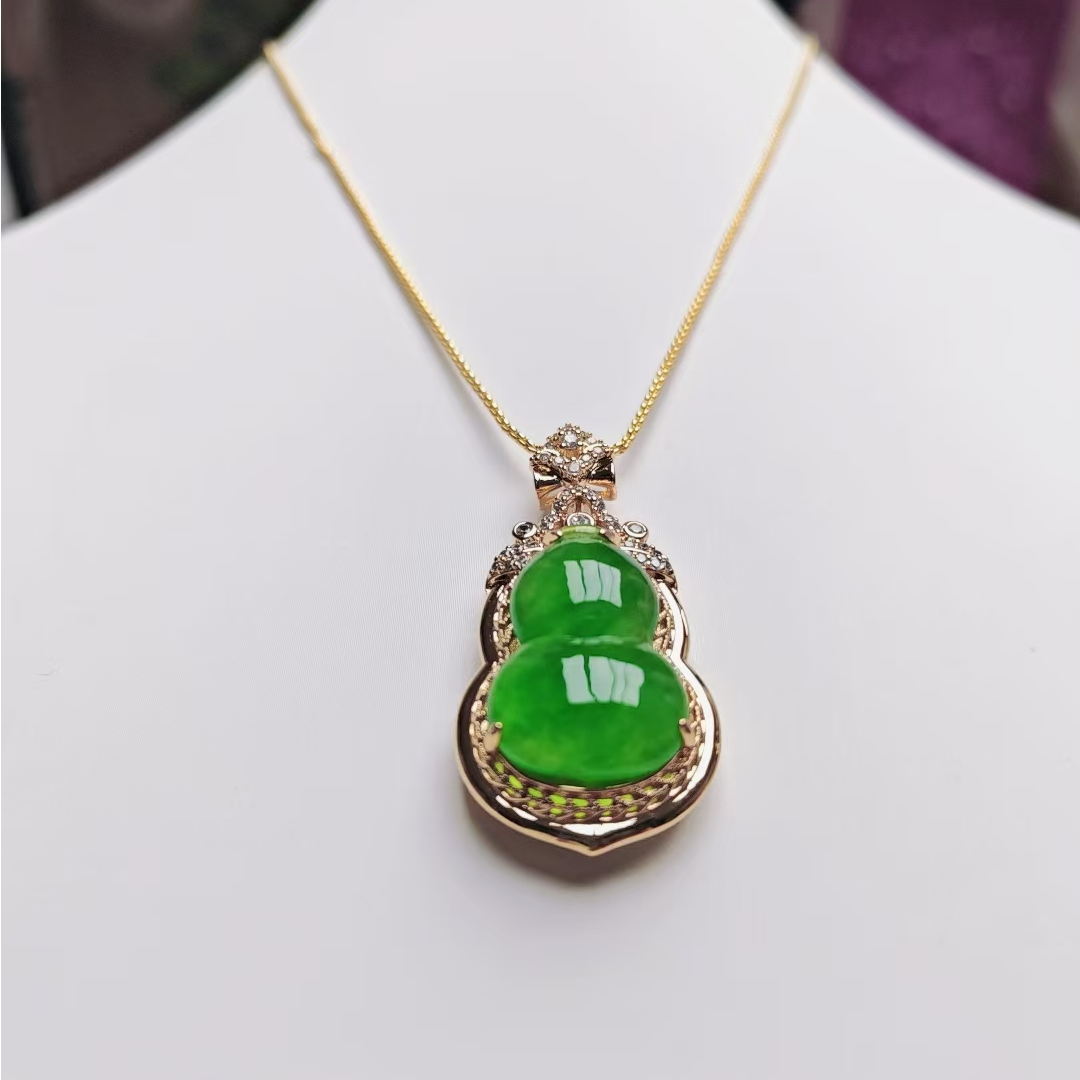 葫芦吊坠项链锁骨链