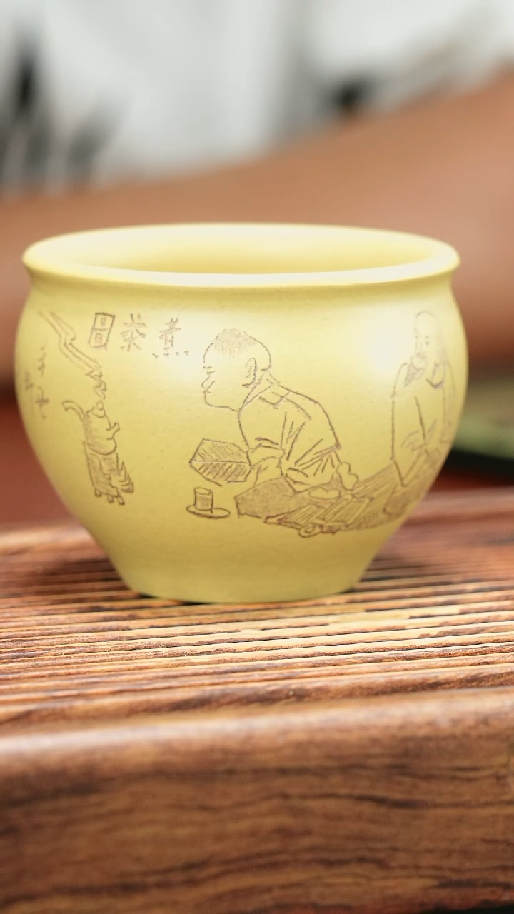 茶杯紫砂本绿煮茶杯