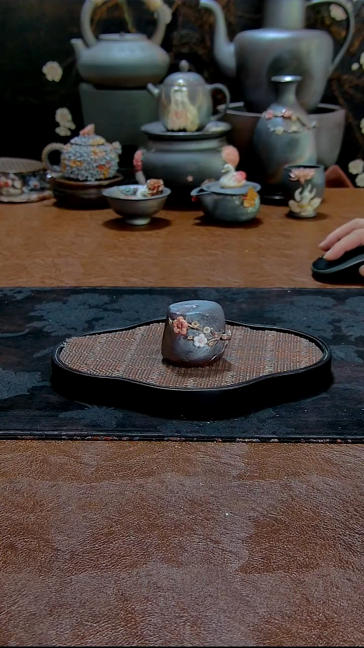 腊梅盖置柴烧348号