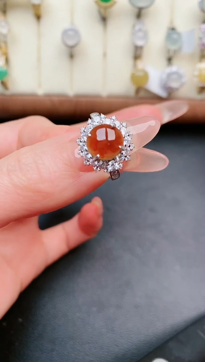 【闪购商品】翡翠戒指银S925镶嵌......