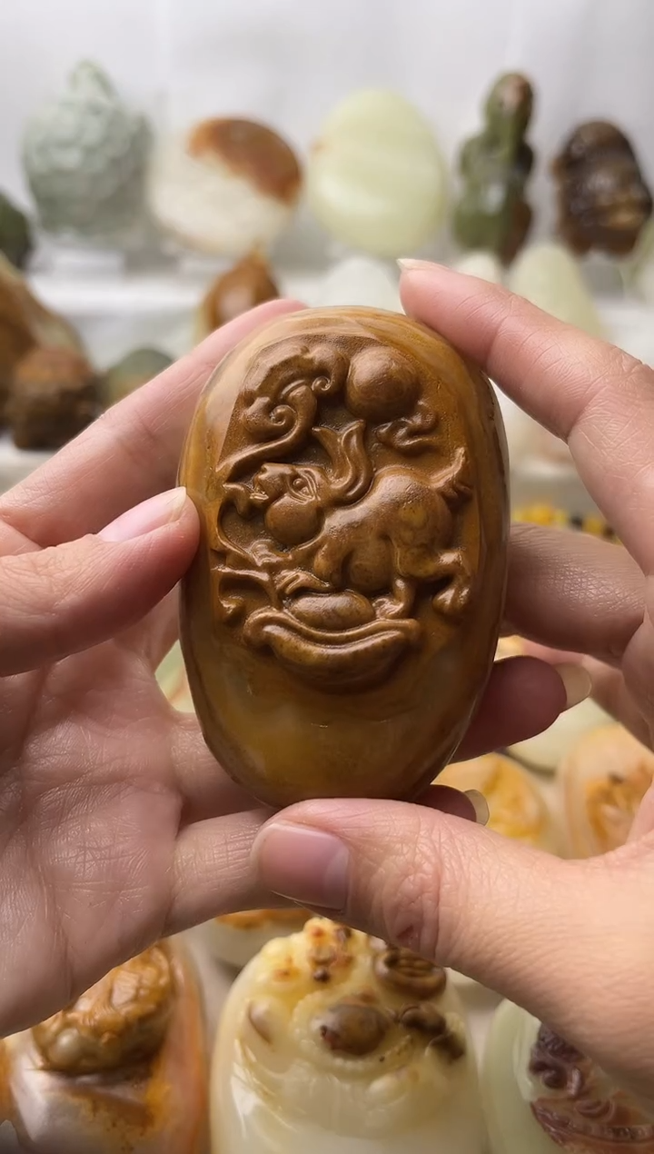 石材古青石棉纹正常不退换兔