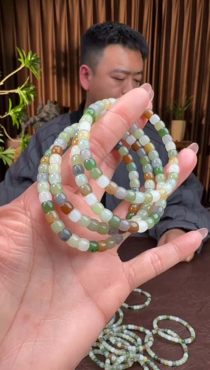 颈饰未镶嵌和田玉3无忌12.5多样性拍一发一约5*6mm