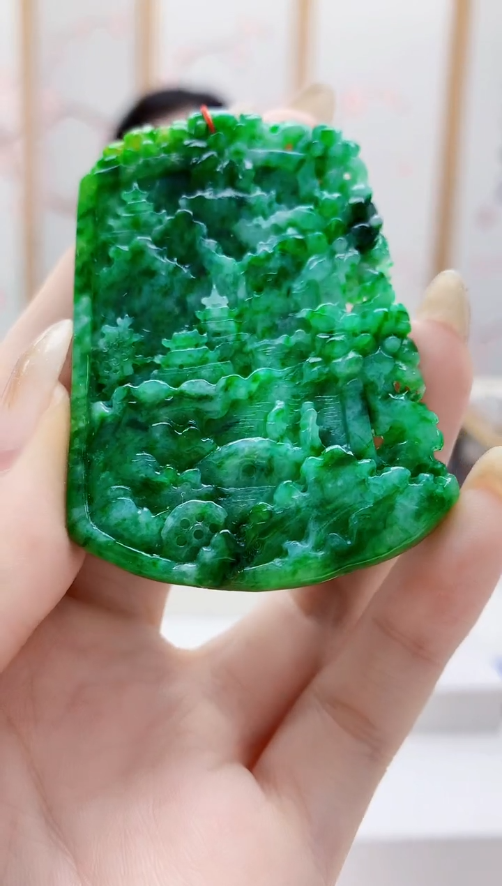 未镶嵌定制翡翠4852jw-毛货挂件63