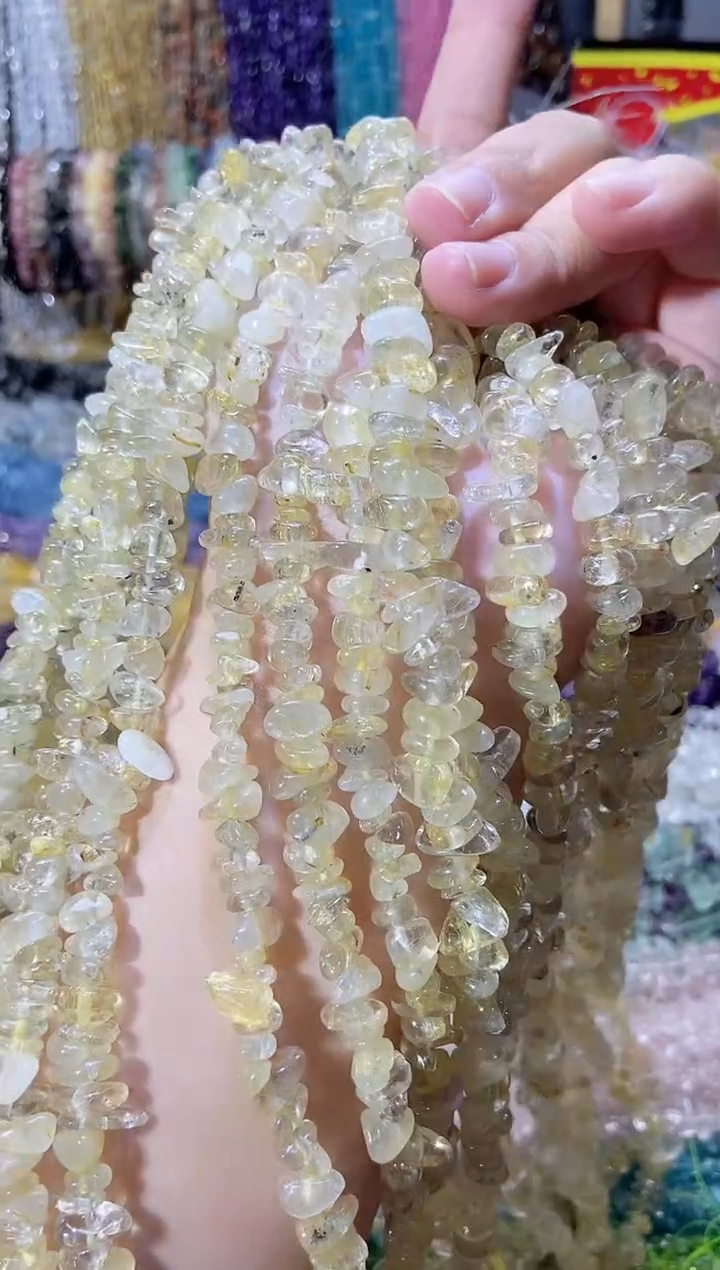 未镶嵌珠宝半成品水晶金发晶