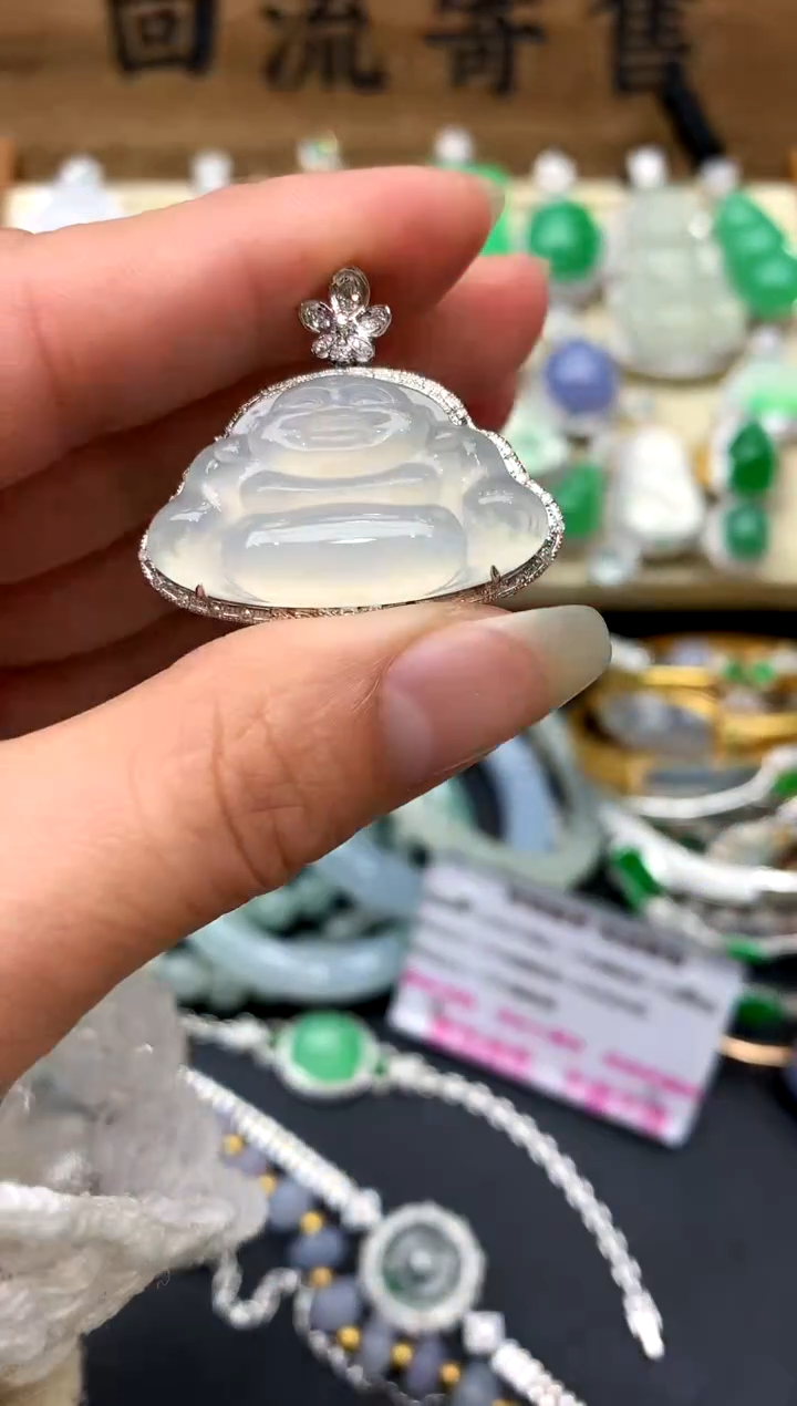 【闪购商品】翡翠颈饰18K金镶嵌187-中国好珍宝