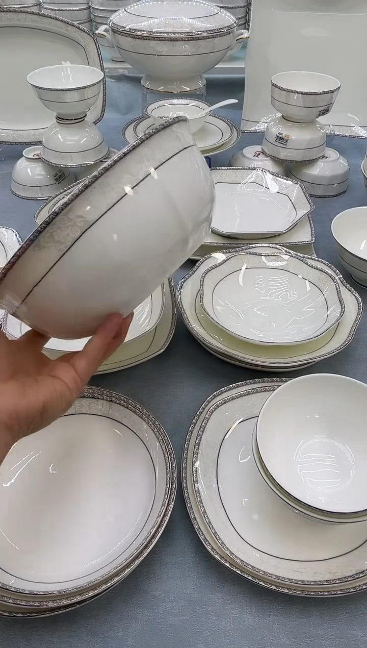 骨瓷玲珑9金鼎一个送大勺一个