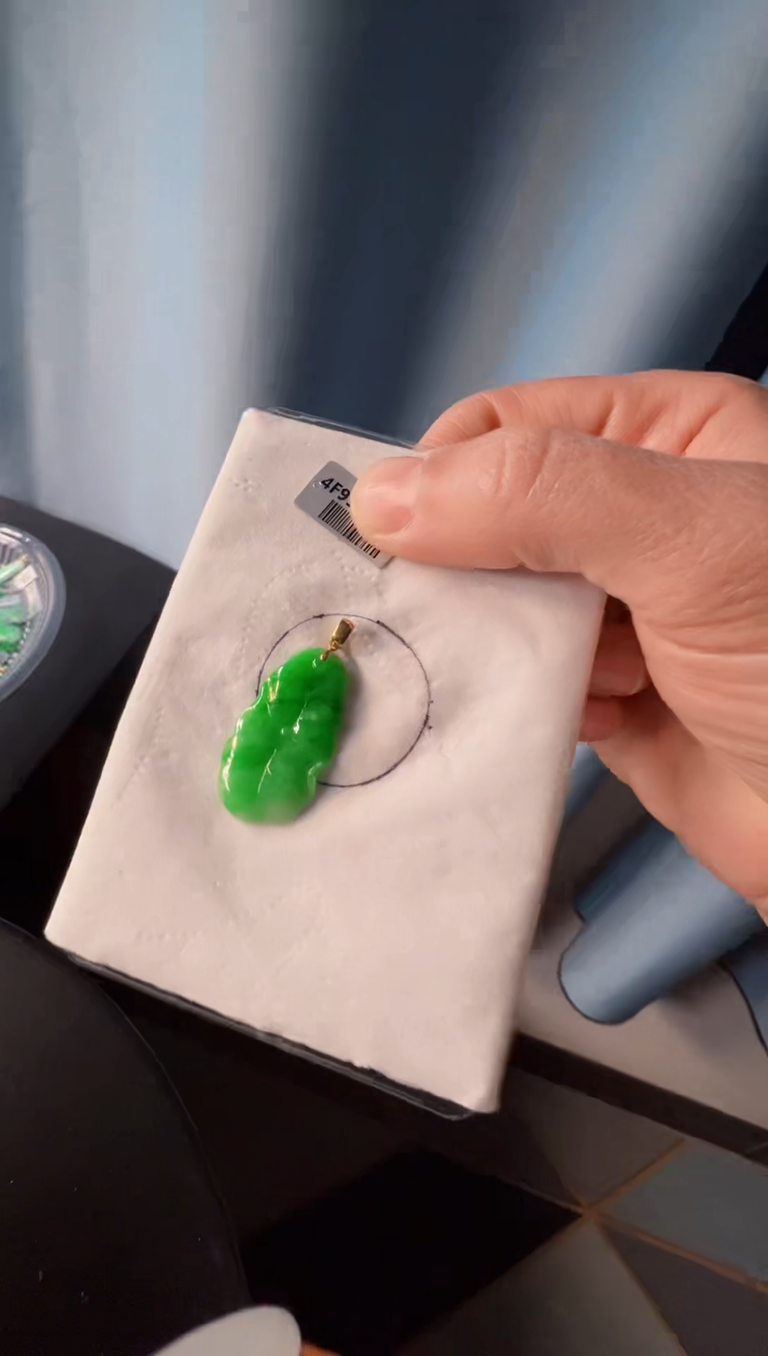 【闪购商品】定制翡翠18K金镶嵌980一