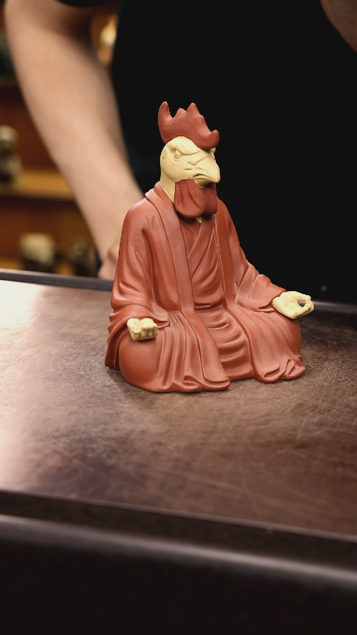 紫砂茶宠紫砂鸡仙