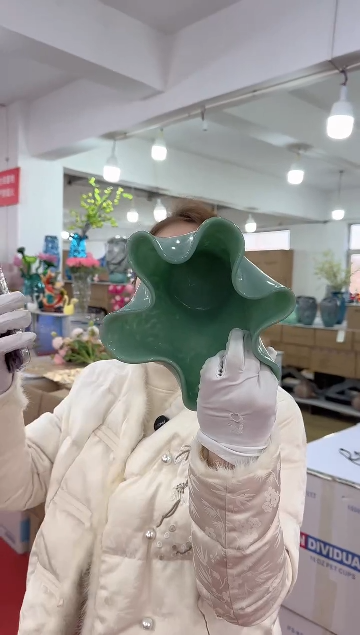 【闪购商品】琉璃迪喜花器-d-早10