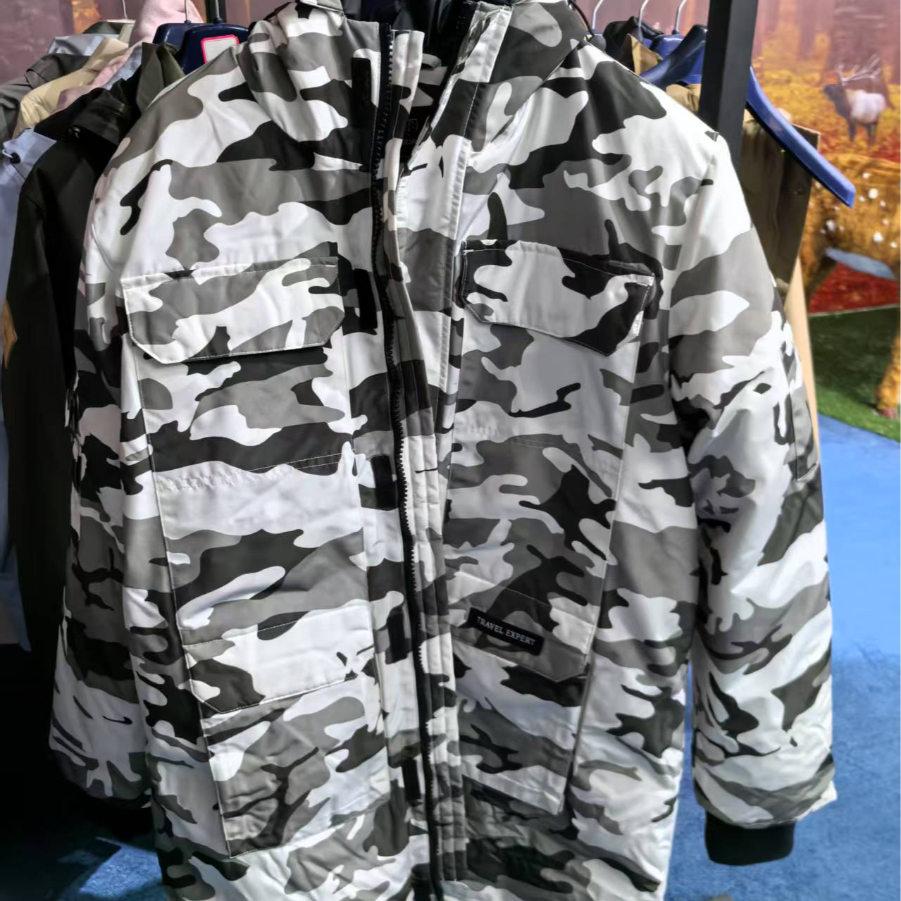ESGUARD冬季新款羽绒棉服百搭时尚防风户外连帽潮流保暖
