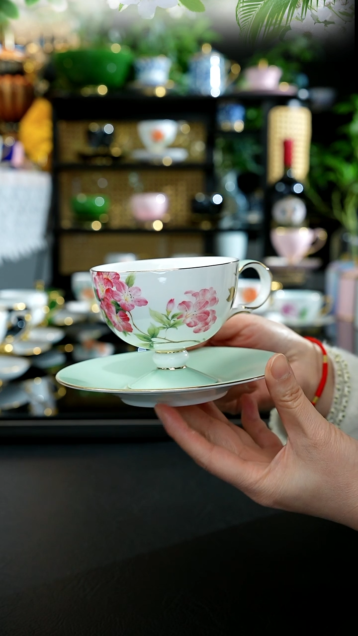 杯碟----------海棠花